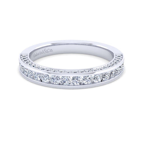 14K White Gold Matching Wedding Band