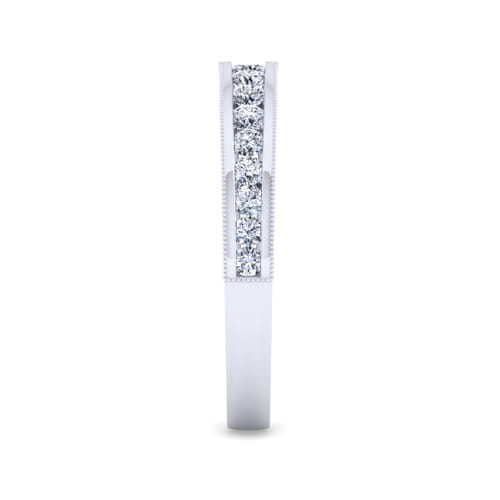 14K White Gold Matching Wedding Band