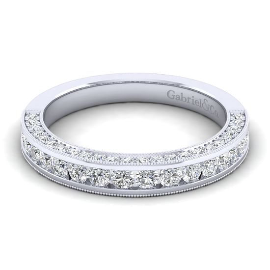 Gabriel - 14K White Gold Matching Wedding Band