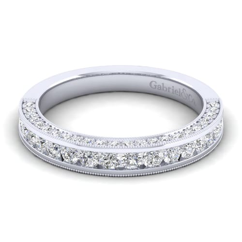 14K White Gold Matching Wedding Band
