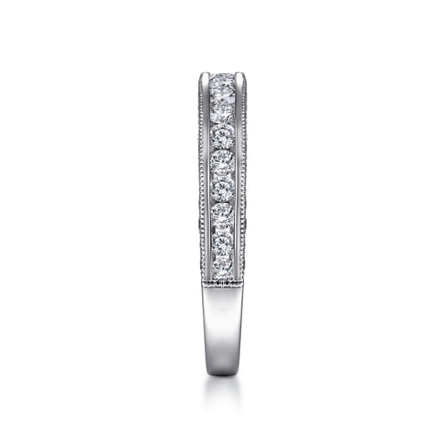 14K White Gold Matching Wedding Band