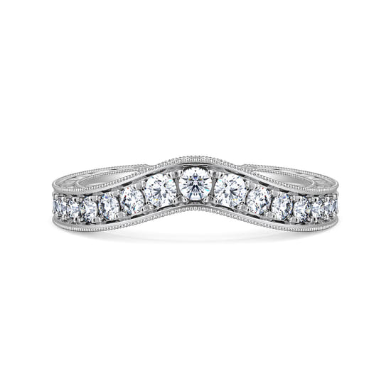 Gabriel - 14K White Gold Matching Wedding Band