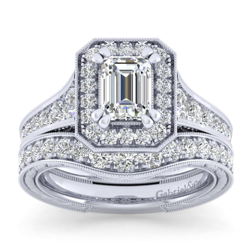 14K White Gold Matching Wedding Band