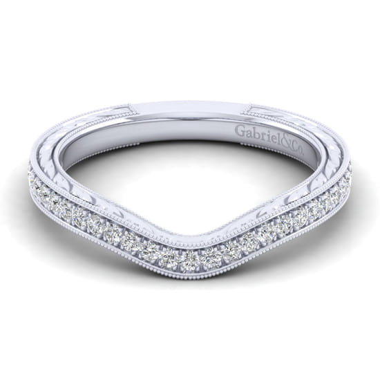 Gabriel - 14K White Gold Matching Wedding Band