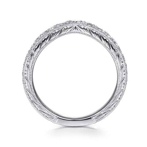 14K White Gold Matching Wedding Band