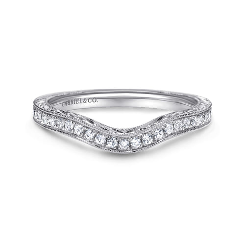 14K White Gold Matching Wedding Band 14K White Gold Matching Wedding Band
