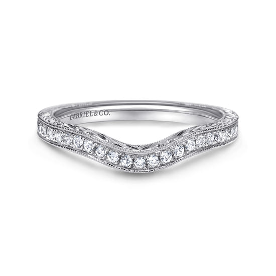 Gabriel - 14K White Gold Matching Wedding Band Gabriel - 14K White Gold Matching Wedding Band