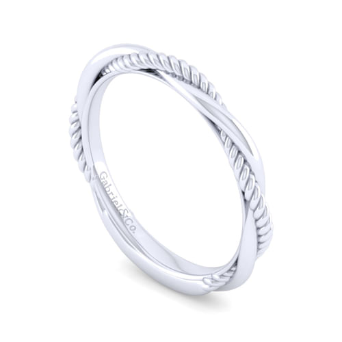 14K White Gold Matching Wedding Band