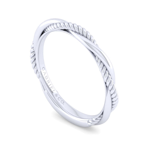 14K White Gold Matching Wedding Band