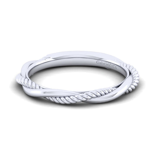 14K White Gold Matching Wedding Band