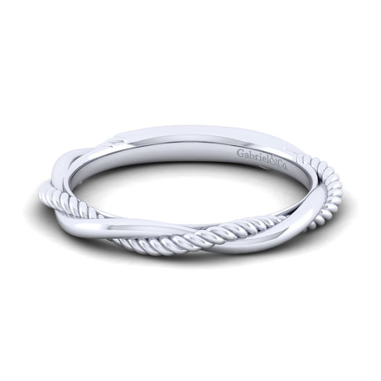 Gabriel - 14K White Gold Matching Wedding Band