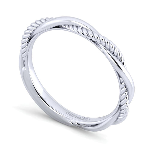 14K White Gold Matching Wedding Band