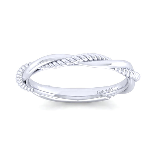 14K White Gold Matching Wedding Band