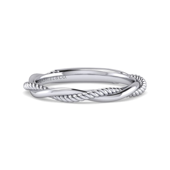 Gabriel - 14K White Gold Matching Wedding Band