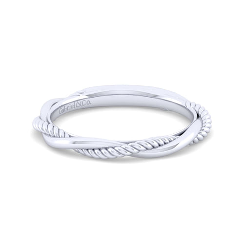 14K White Gold Matching Wedding Band