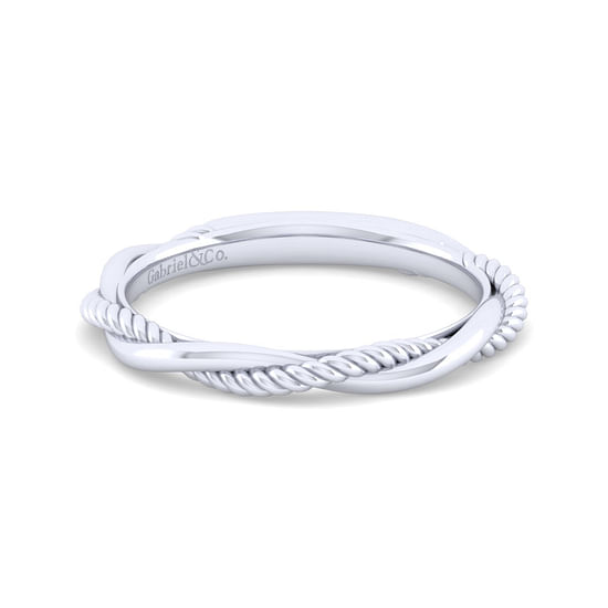 Gabriel - 14K White Gold Matching Wedding Band