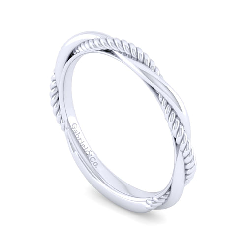 14K White Gold Matching Wedding Band