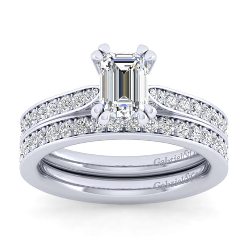 14K White Gold Matching Wedding Band