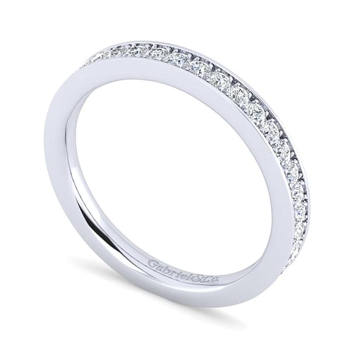 14K White Gold Matching Wedding Band