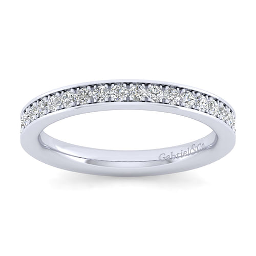 14K White Gold Matching Wedding Band