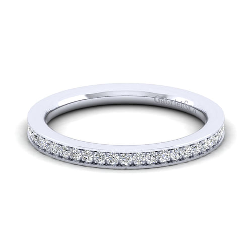 14K White Gold Matching Wedding Band