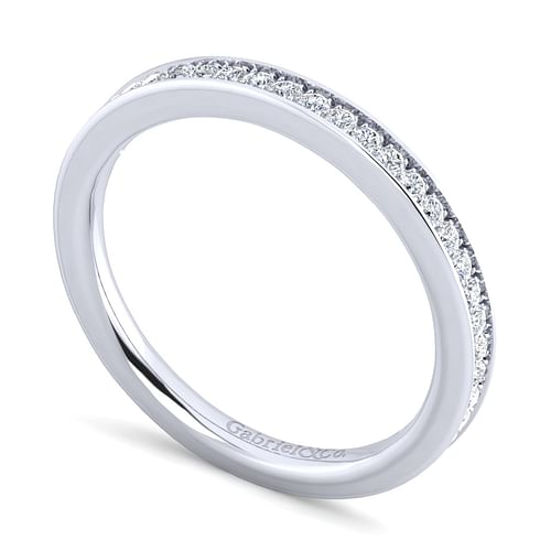 14K White Gold Matching Wedding Band