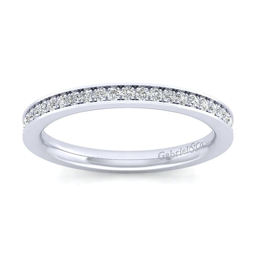 14K White Gold Matching Wedding Band