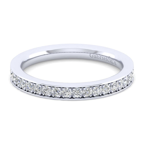 14K White Gold Matching Wedding Band