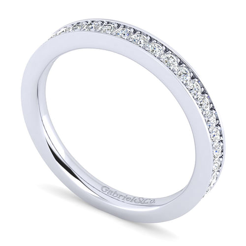 14K White Gold Matching Wedding Band