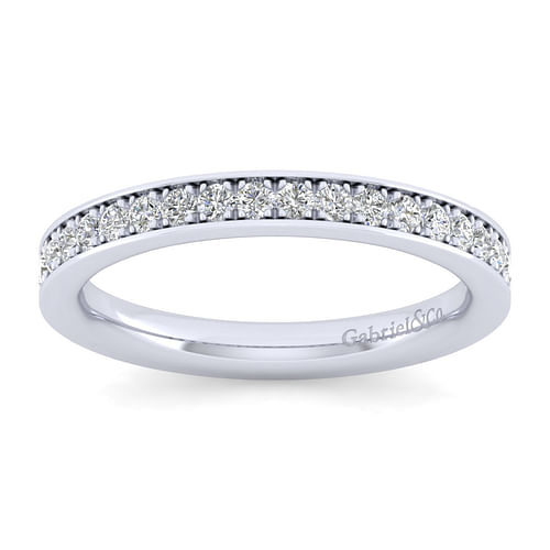 14K White Gold Matching Wedding Band