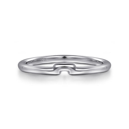 14K White Gold Matching Wedding Band