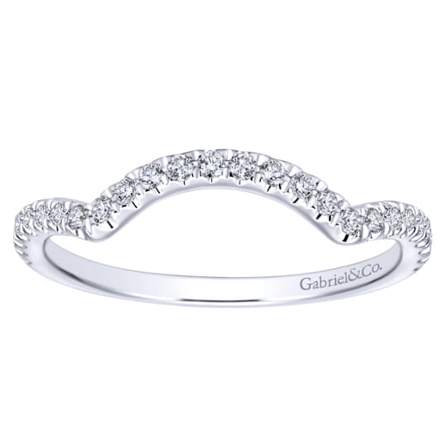 14K White Gold Matching Wedding Band