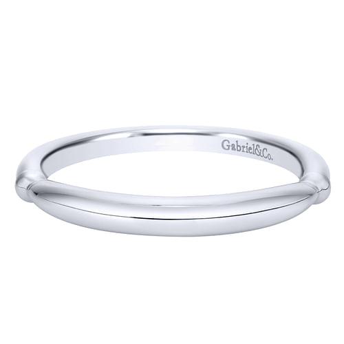 14K White Gold Matching Wedding Band