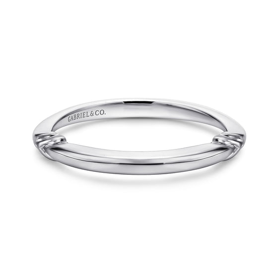 Gabriel - 14K White Gold Matching Wedding Band