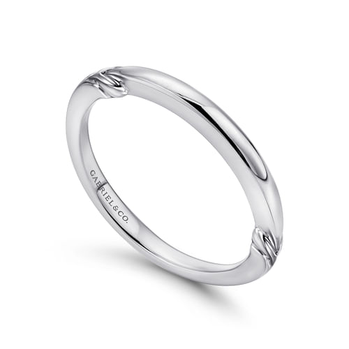 14K White Gold Matching Wedding Band