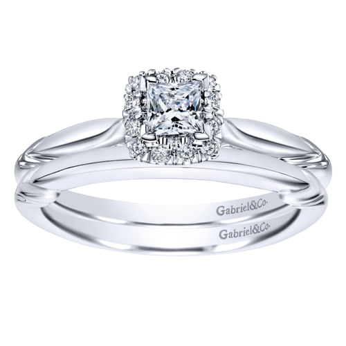 14K White Gold Matching Wedding Band
