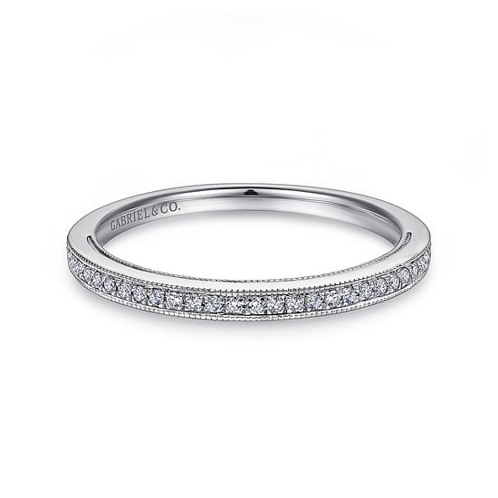 Gabriel - 14K White Gold Matching Wedding Band