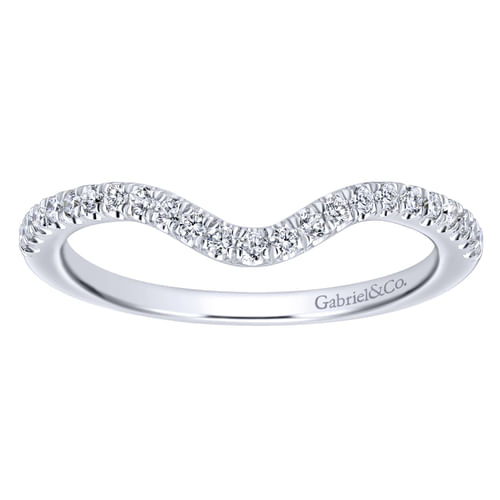 14K White Gold Matching Wedding Band