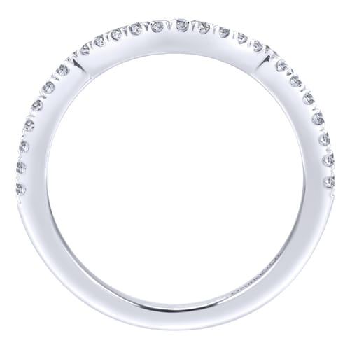14K White Gold Matching Wedding Band