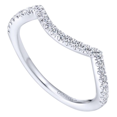 14K White Gold Matching Wedding Band
