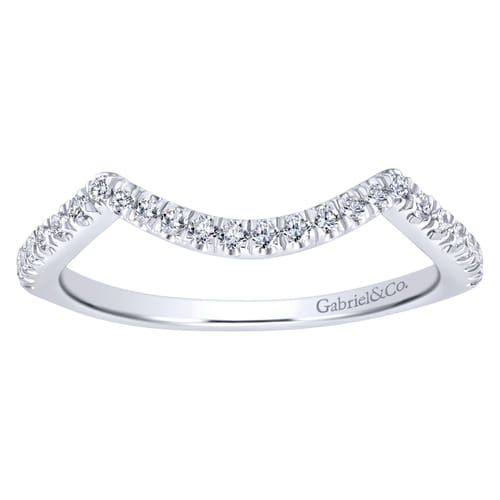 14K White Gold Matching Wedding Band