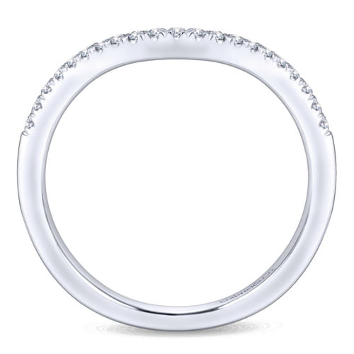 14K White Gold Matching Wedding Band