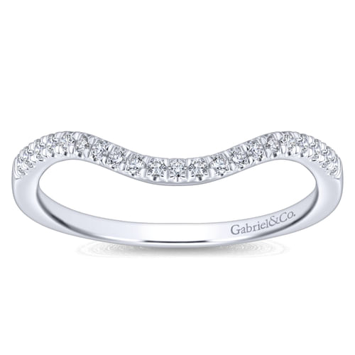 14K White Gold Matching Wedding Band