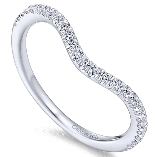 14K White Gold Matching Wedding Band