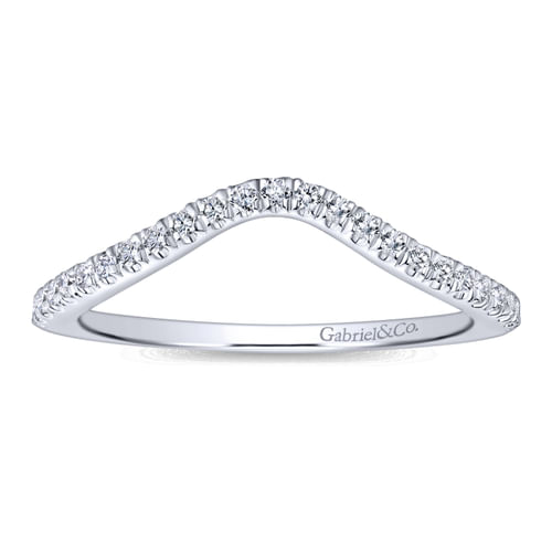 14K White Gold Matching Wedding Band