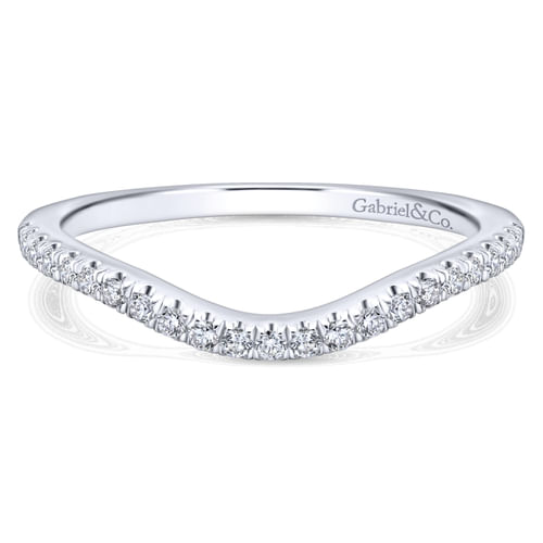 14K White Gold Matching Wedding Band