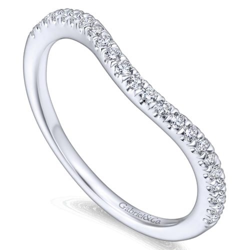 14K White Gold Matching Wedding Band