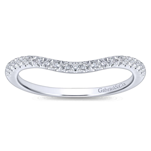 14K White Gold Matching Wedding Band
