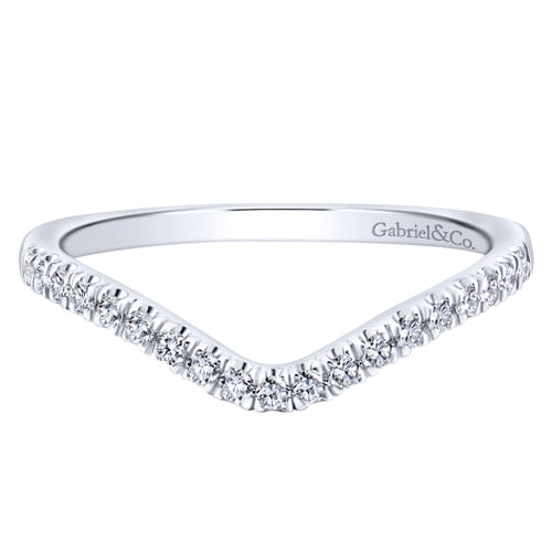 14K White Gold Matching Wedding Band
