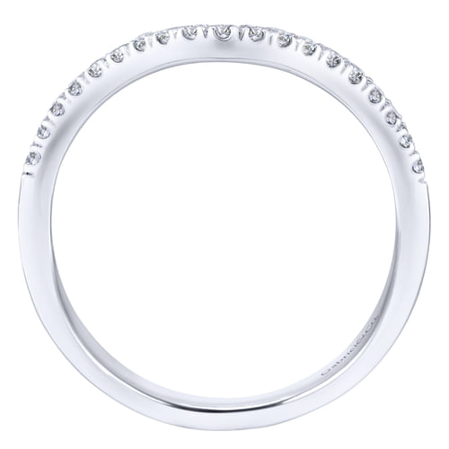 14K White Gold Matching Wedding Band